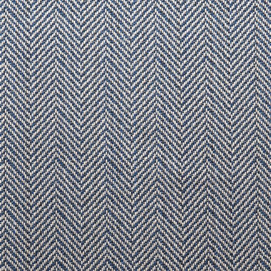 Herringbone Navy & White Fabric Swatch